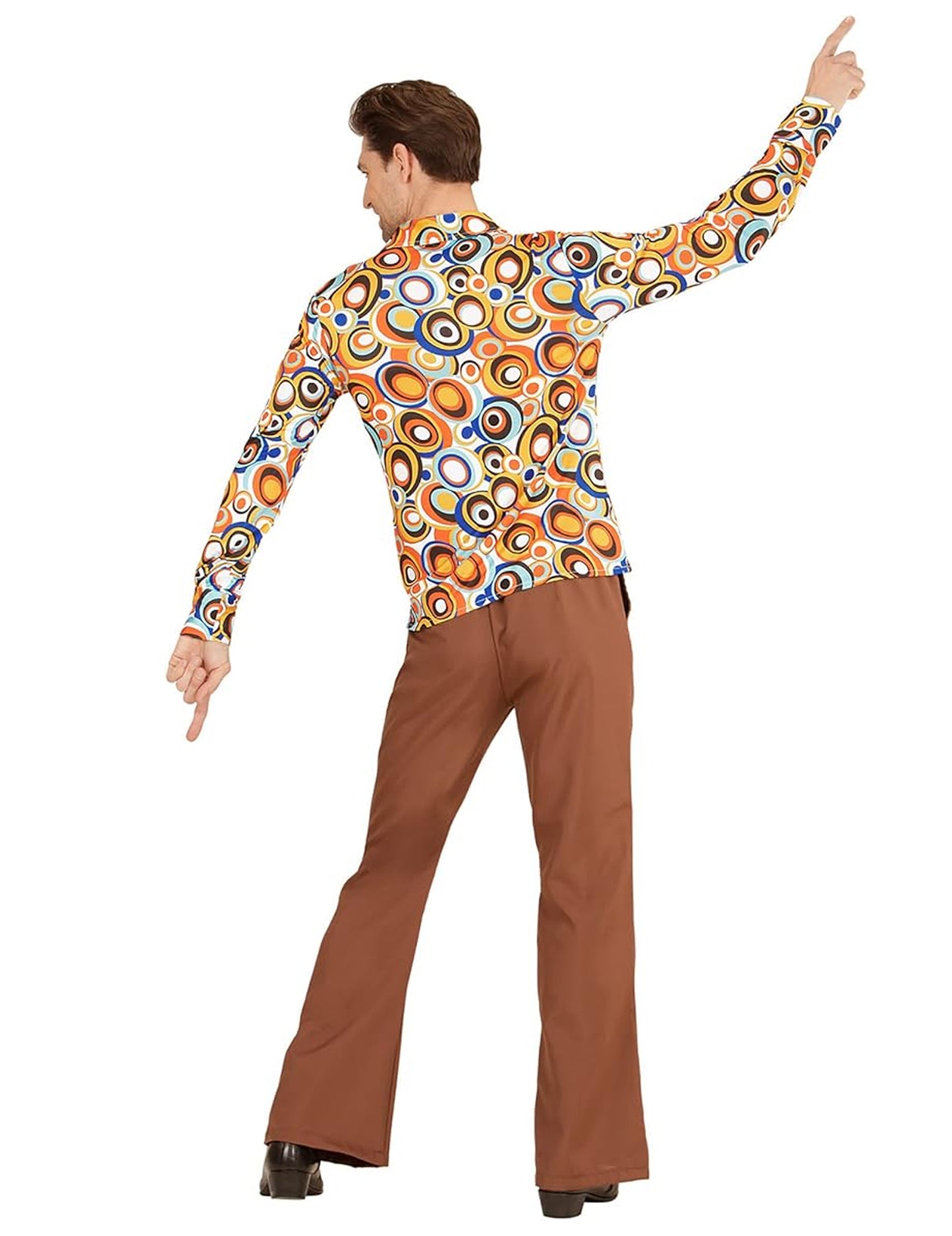 Chemise groovy bubbles années 70 homme
