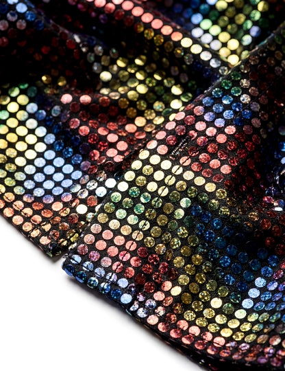 Moška disko majica visokega cenovnega razreda v večbarvnem slogu