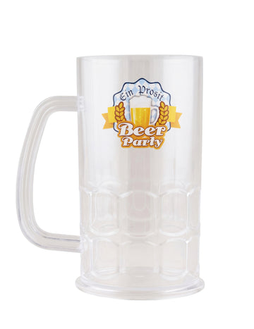 Transparent pivski vrč