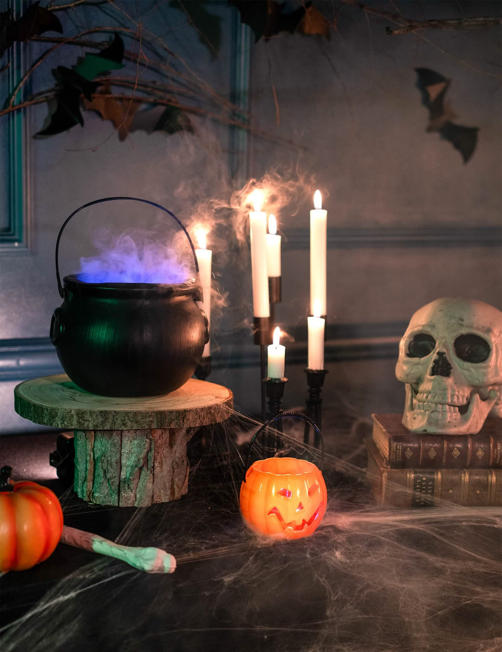 Prikaz svetleče buče halloween