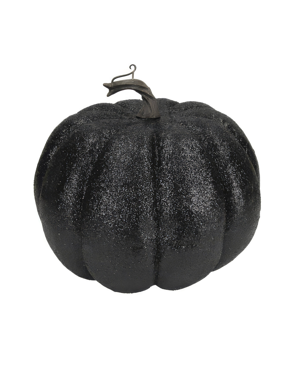 Črna bleščeča buča 10 cm