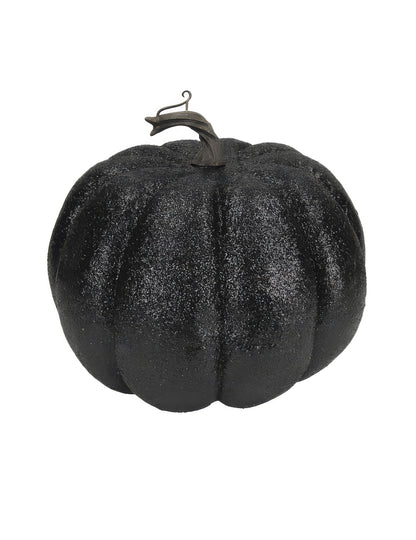 Črna bleščeča buča 10 cm
