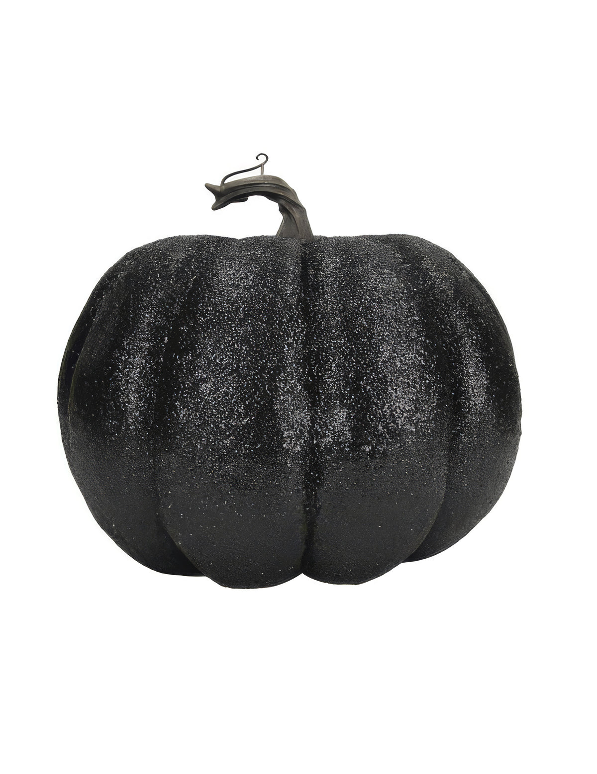 Črna bleščeča buča 10 cm