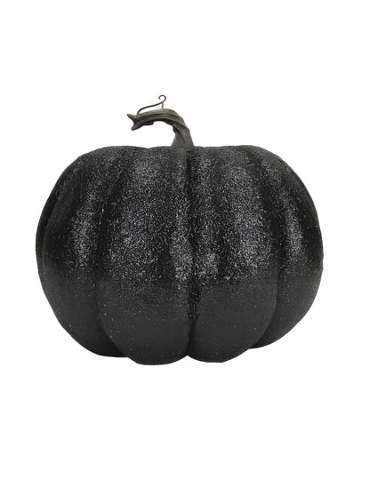 Črna bleščeča buča 10 cm