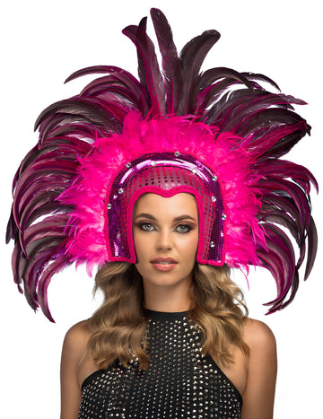 Brazilska pokrivali za odrasle roza pernate pernate