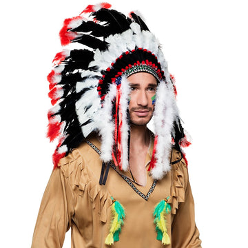 Coiffe d'indien adulte luxe