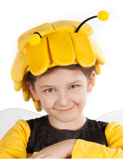 Coiffe Maya l'Abeille pour enfant jaune