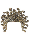 Coiffe Méduse pour femme dorée avec têtes de serpents