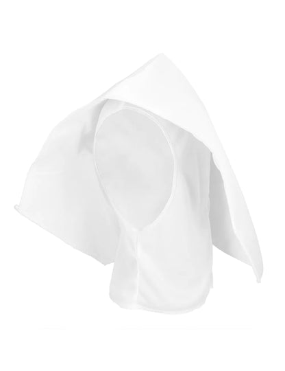 Vue de profil de la coiffe de nonne pour adulte