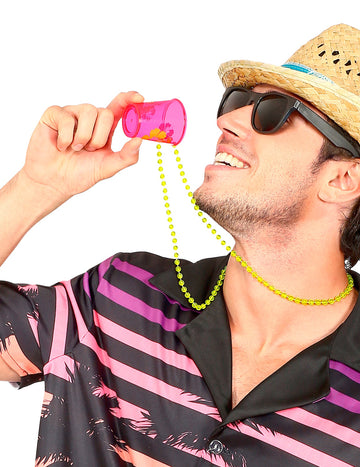 Biserna ogrlica z rožnatim kozarcem na havajih