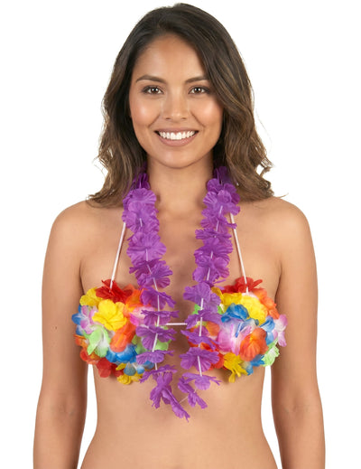 Collier Hawaï violet