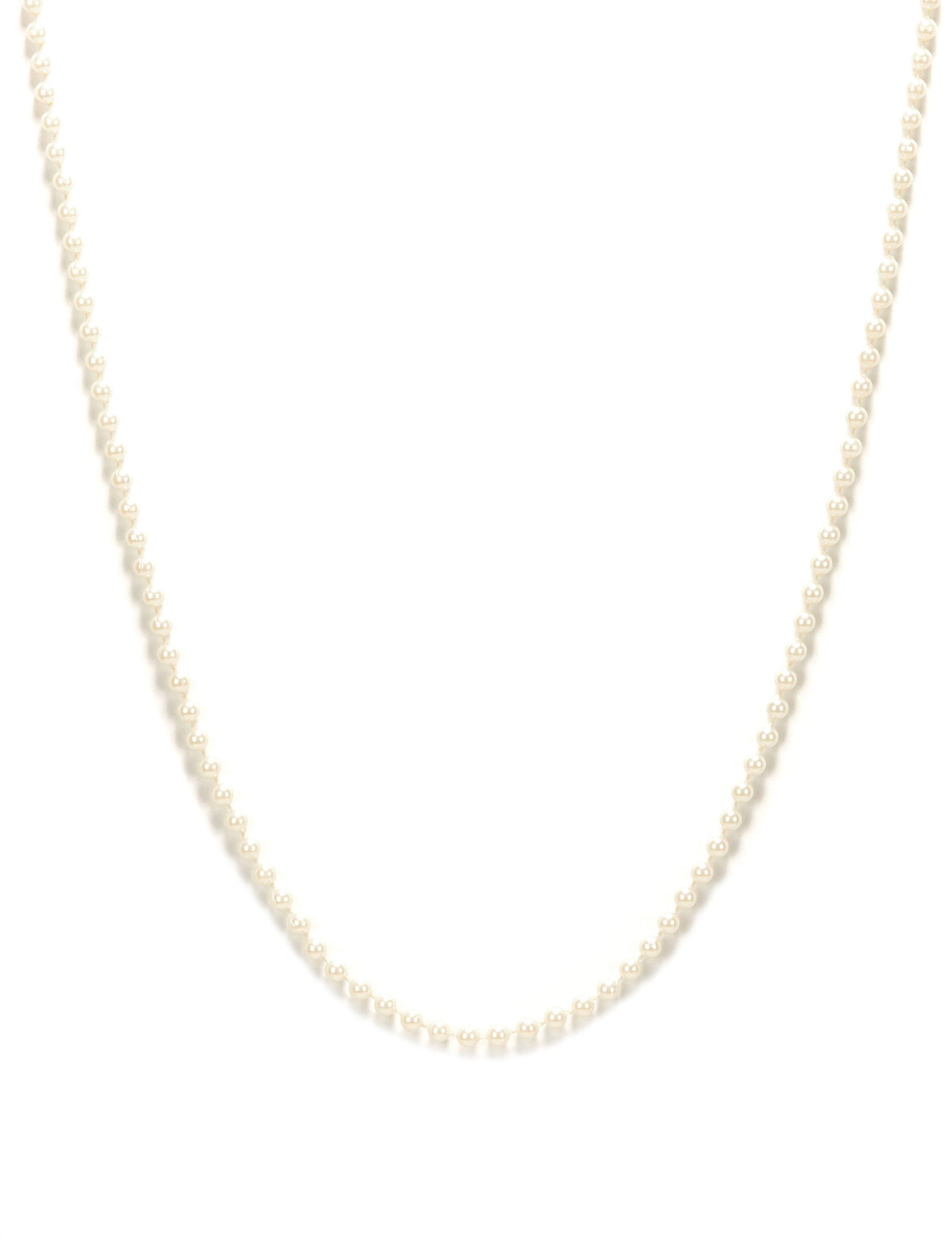 Collier de perles pour femme blanches