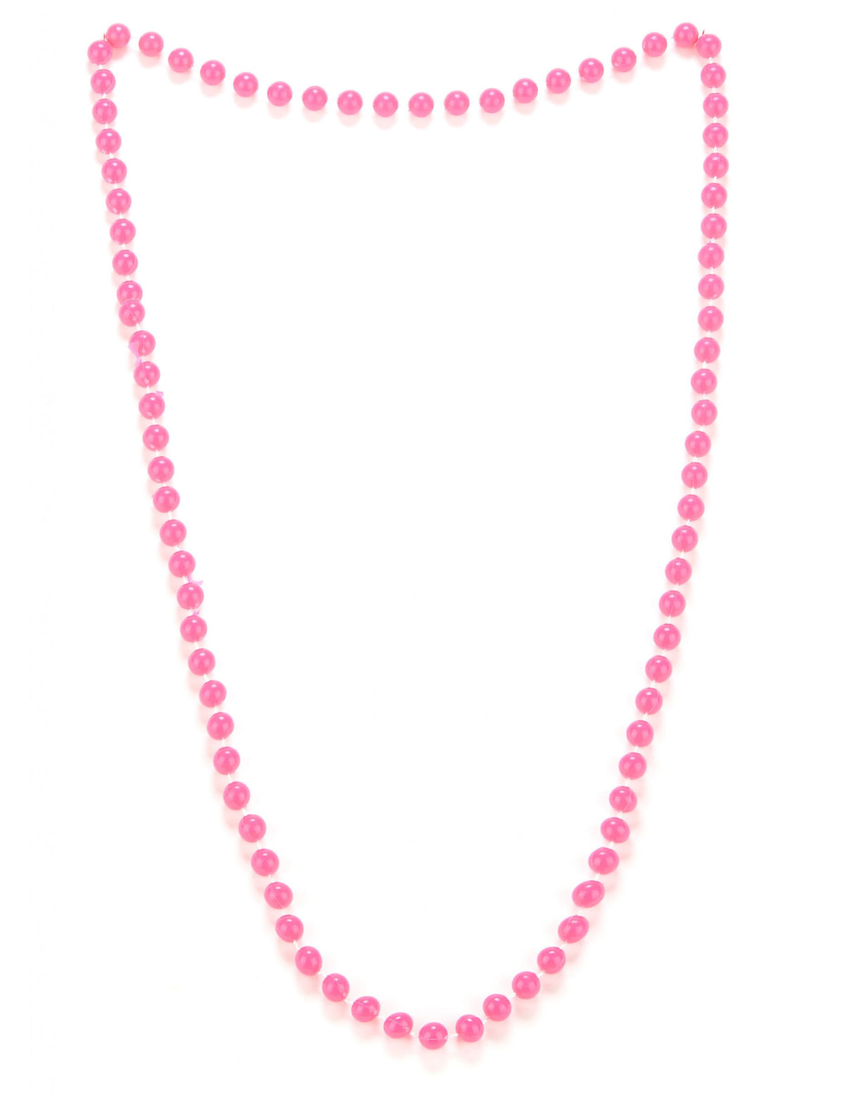 Collier de perles pour adulte rose