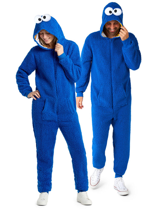 Kostum Cookie Monster Sesame Street™ za odrasle 