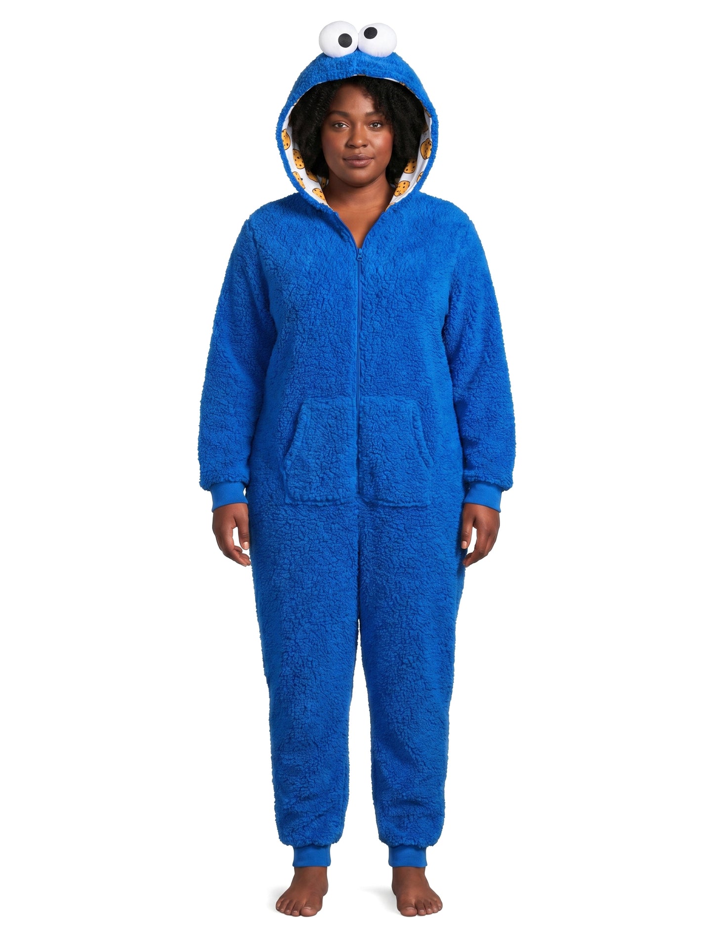 Kostum Cookie Monster Sesame Street™ za odrasle 