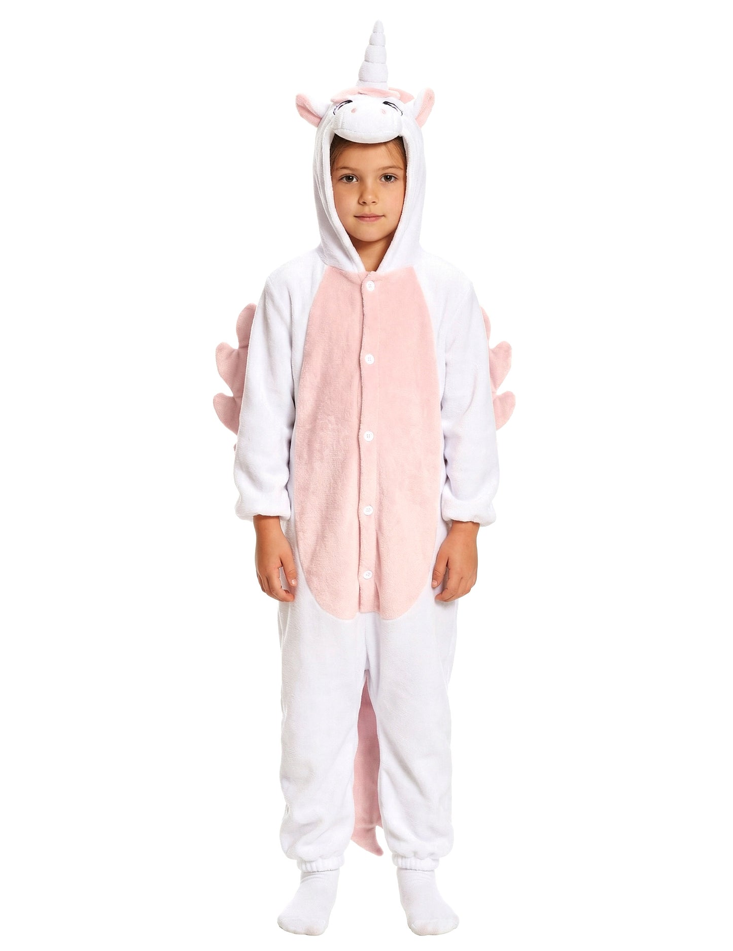 Beli samorog in roza kombinacija