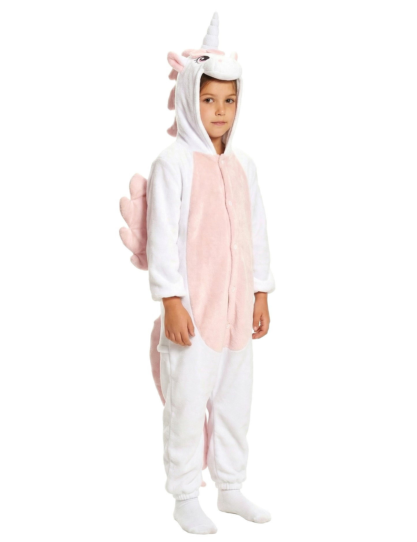 Beli samorog in roza kombinacija