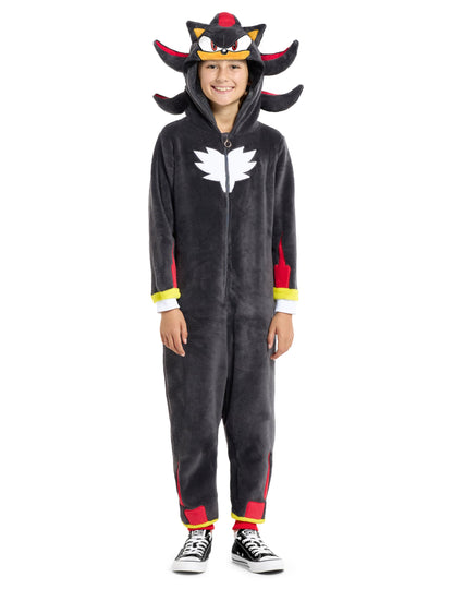Vue de face de la combinaison Shadow Sonic pour enfant