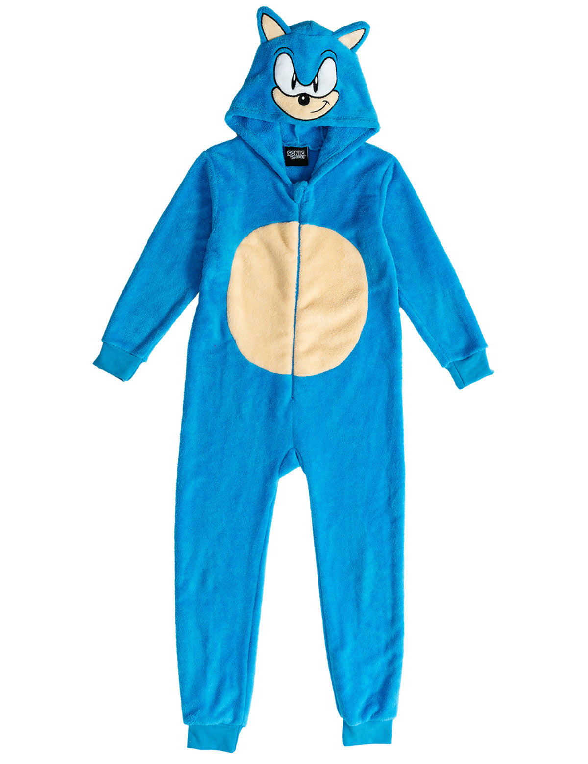 Vue de face de la combinaison Sonic pour enfant