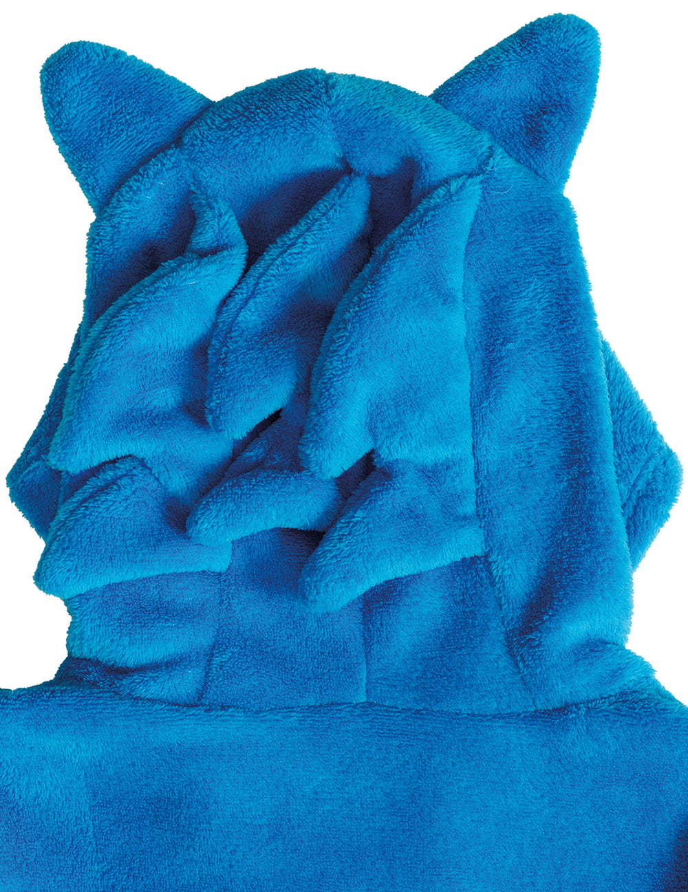 Détail des piquants de la capuche de la combinaison Sonic pour enfant