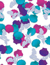 Confettis de table sirène pour fête pailletés bleu rose et violet
