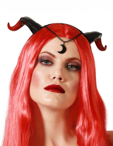 Demonski rogovi z luno za odrasle