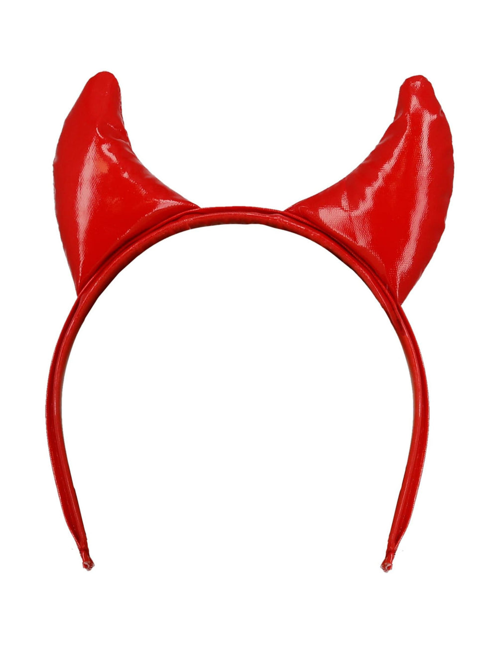 Vue de face des cornes de diable pour adulte