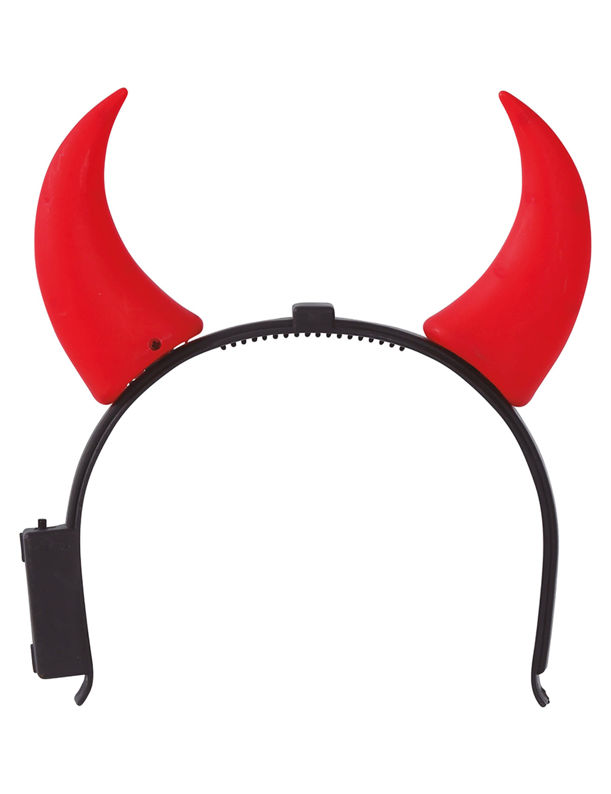 Cornes lumineuses de diable pour adulte rouges