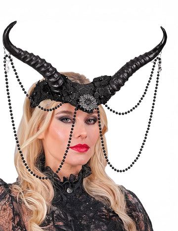 Demonski črni rogovi z odraslimi kroglicami