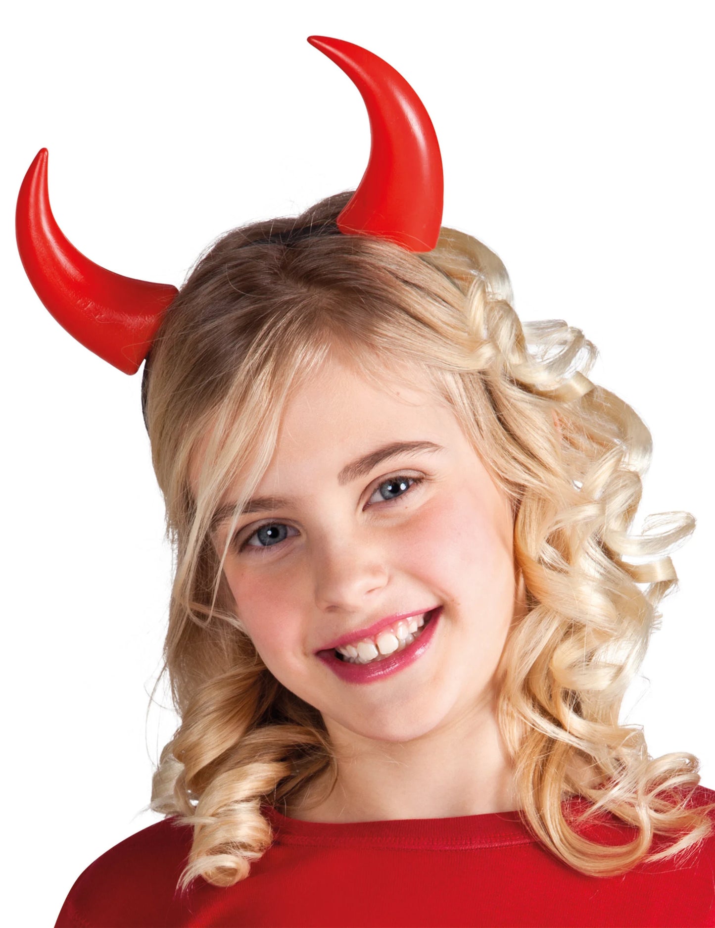Otroški rdeči rogovi za noč čarovnic