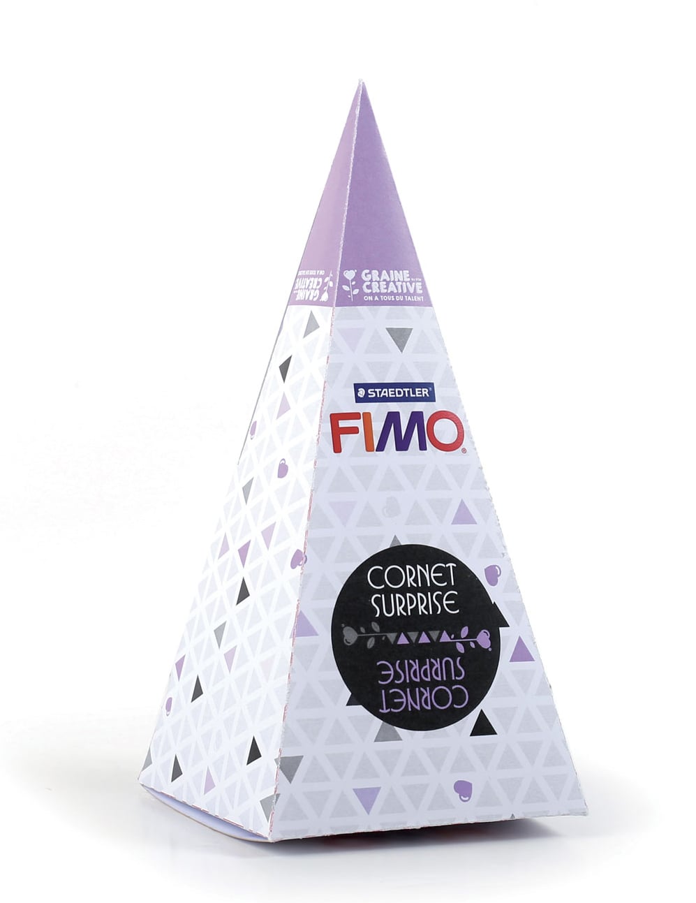 Kit de modelage cornet surprise fimo lune pour enfant violet