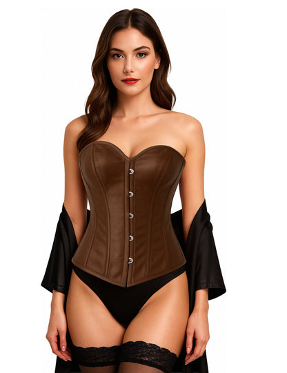 Détail du devant du corset à laçage pour femme