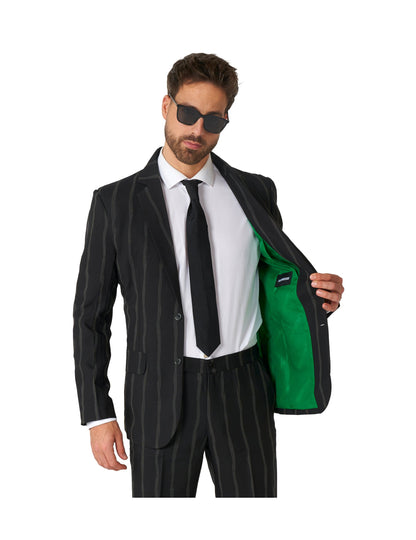 Kostum s fosforescentnimi črtami