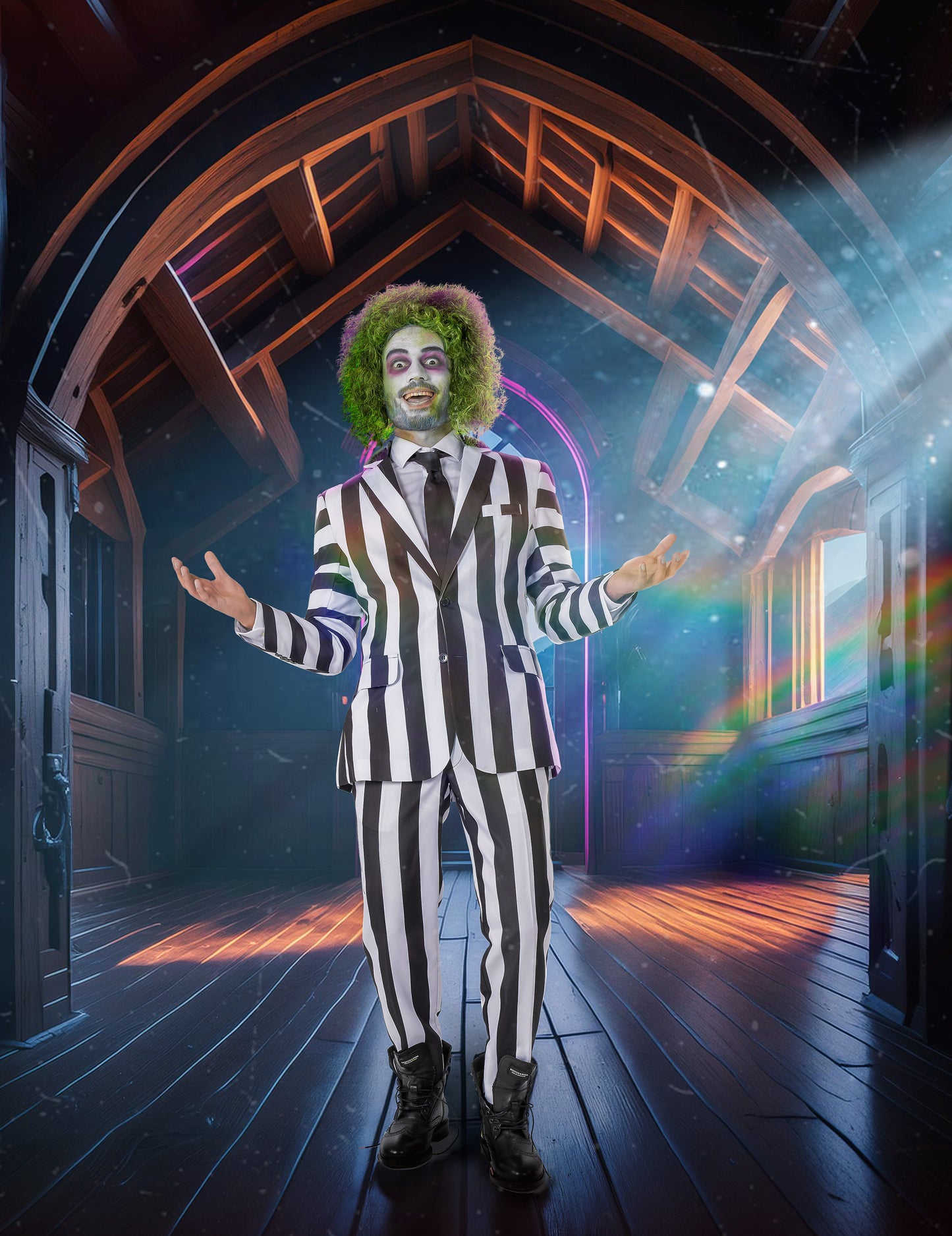 Moški kostum Beetlejuice™ Suitmeister 