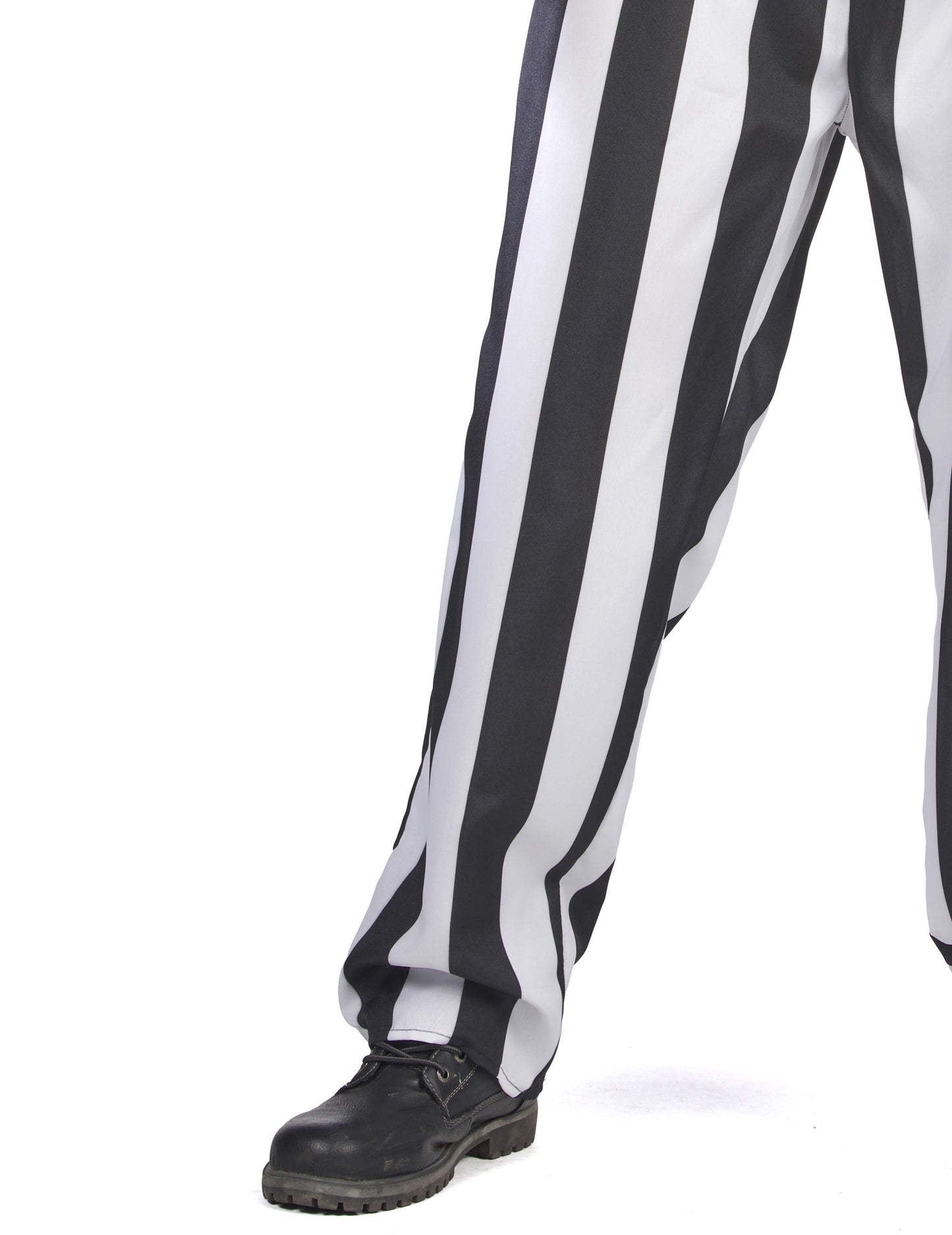 Črno -beli črtasti kostum o odraslih