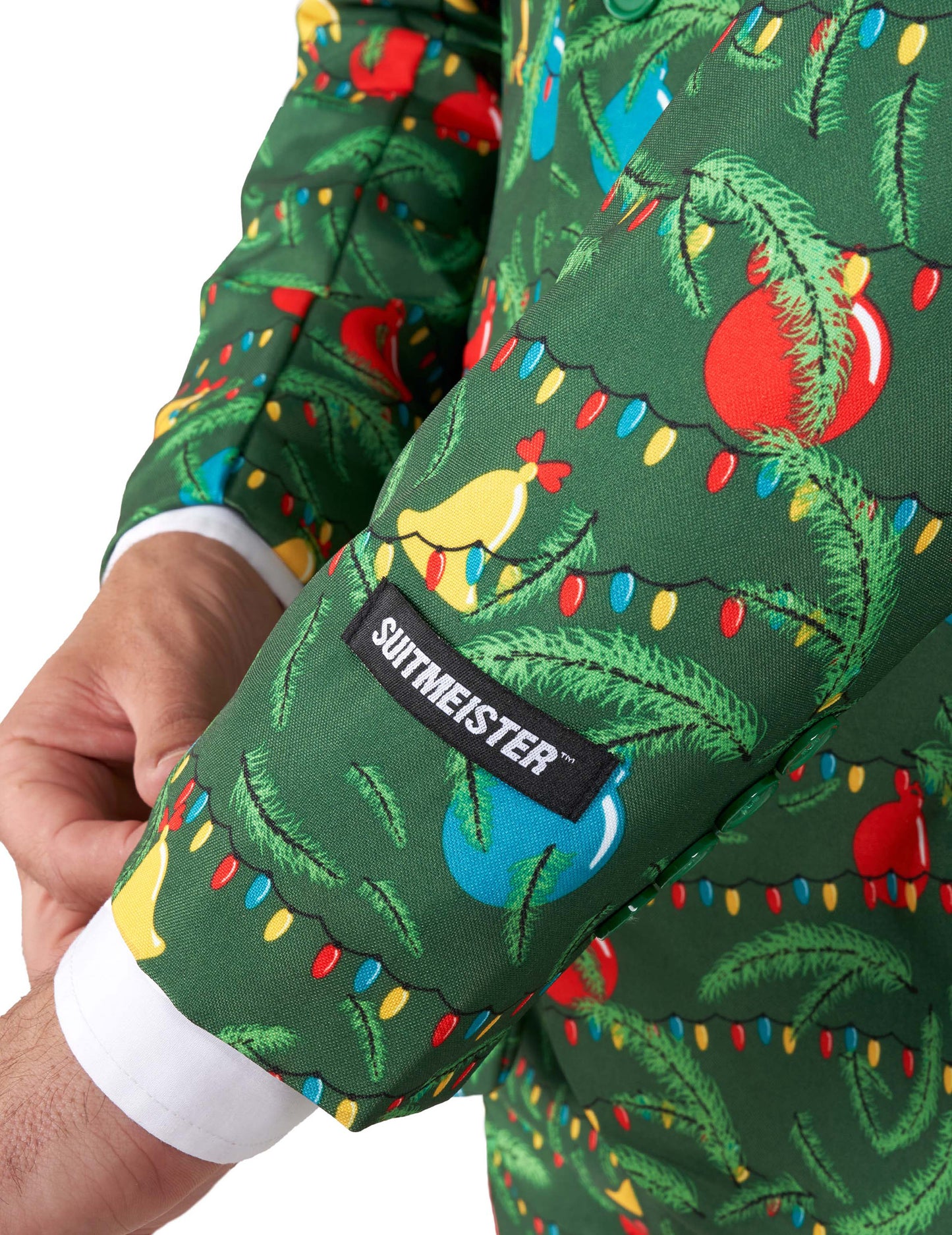 Svetleč zeleni božični kostum Suitmeister™ za odrasle 