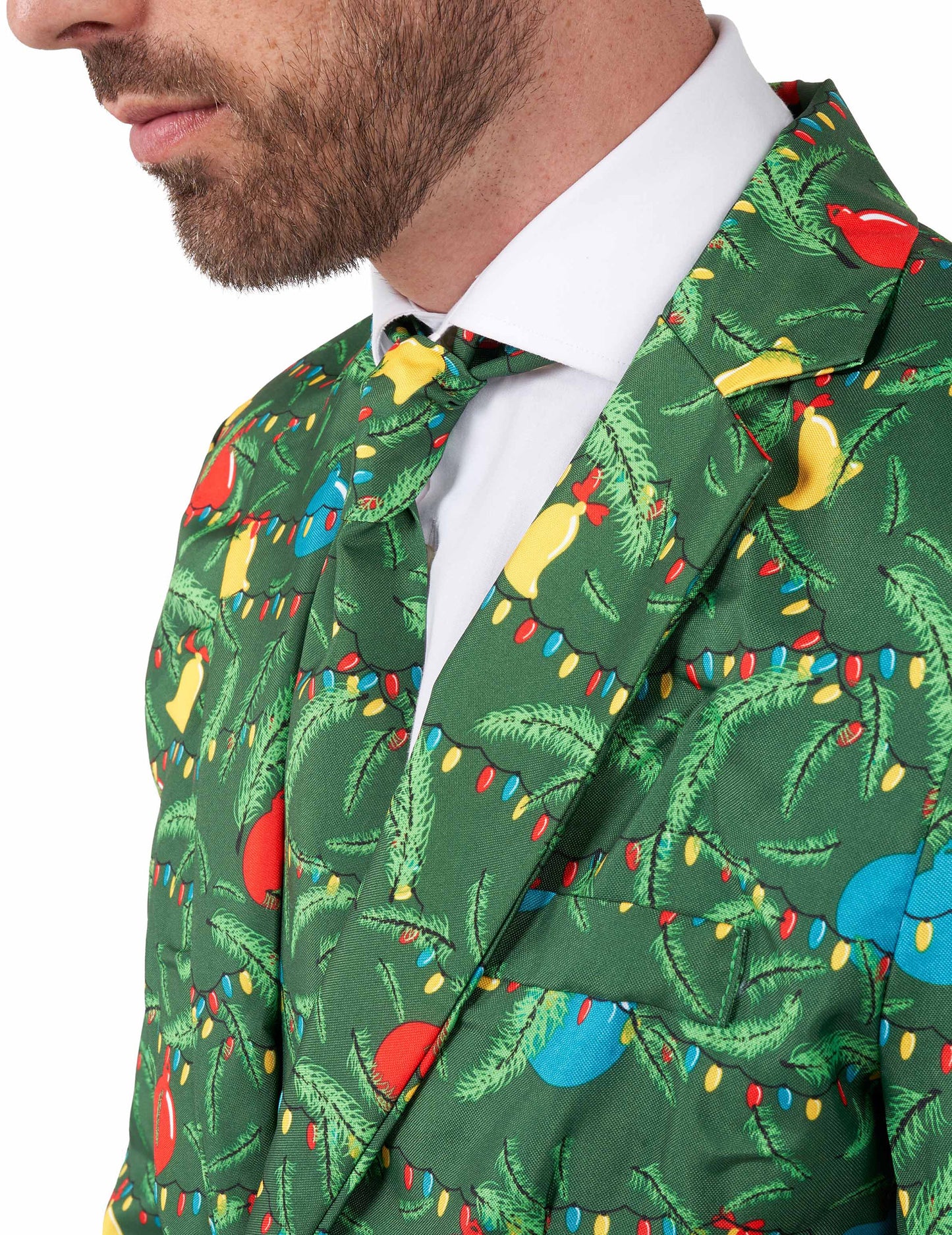 Svetleč zeleni božični kostum Suitmeister™ za odrasle 