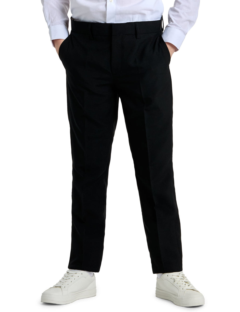 Détail du pantalon du costume Mr. Black Opposuits™
