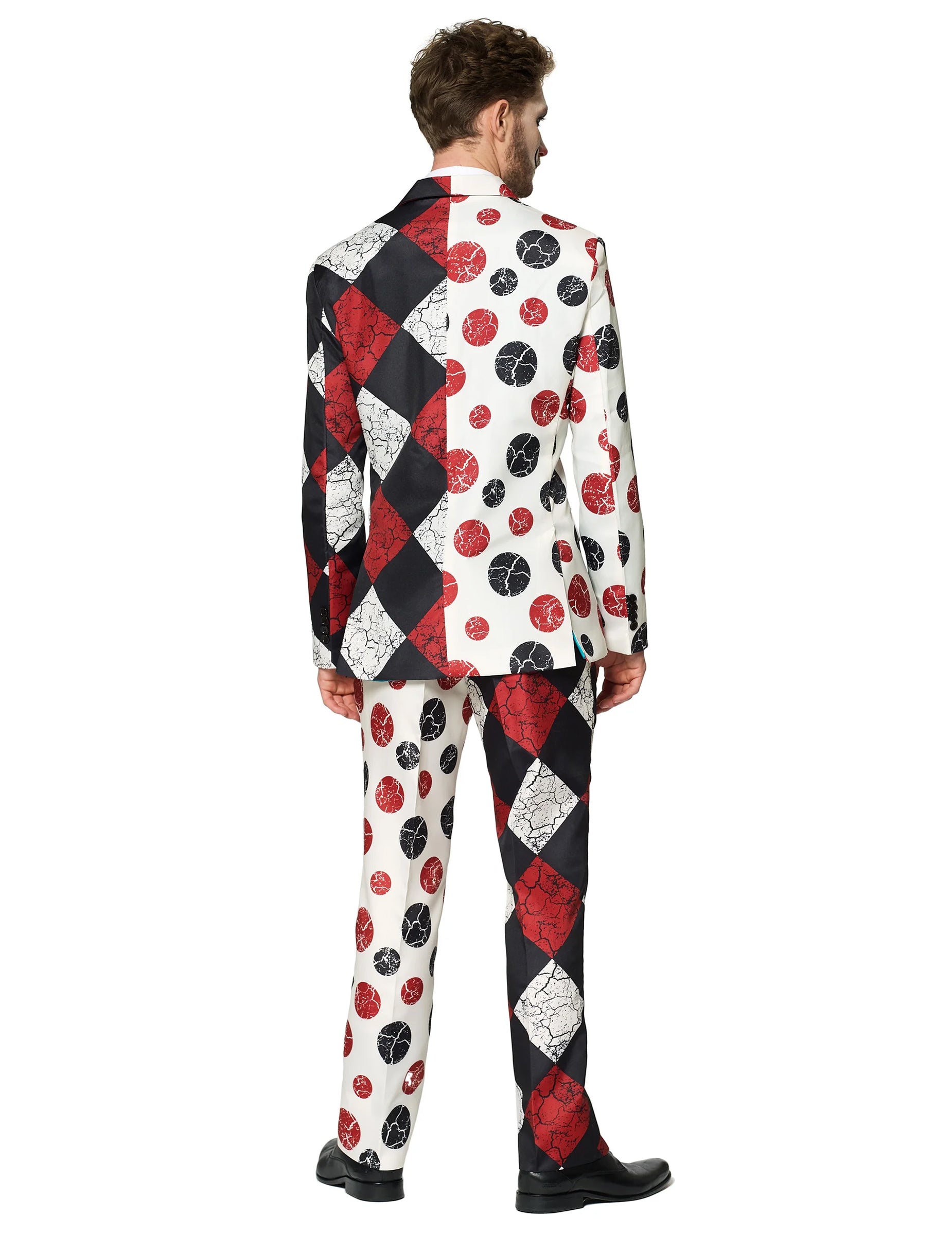 Vue de dos du costume Mr. Clown Vintage pour homme
