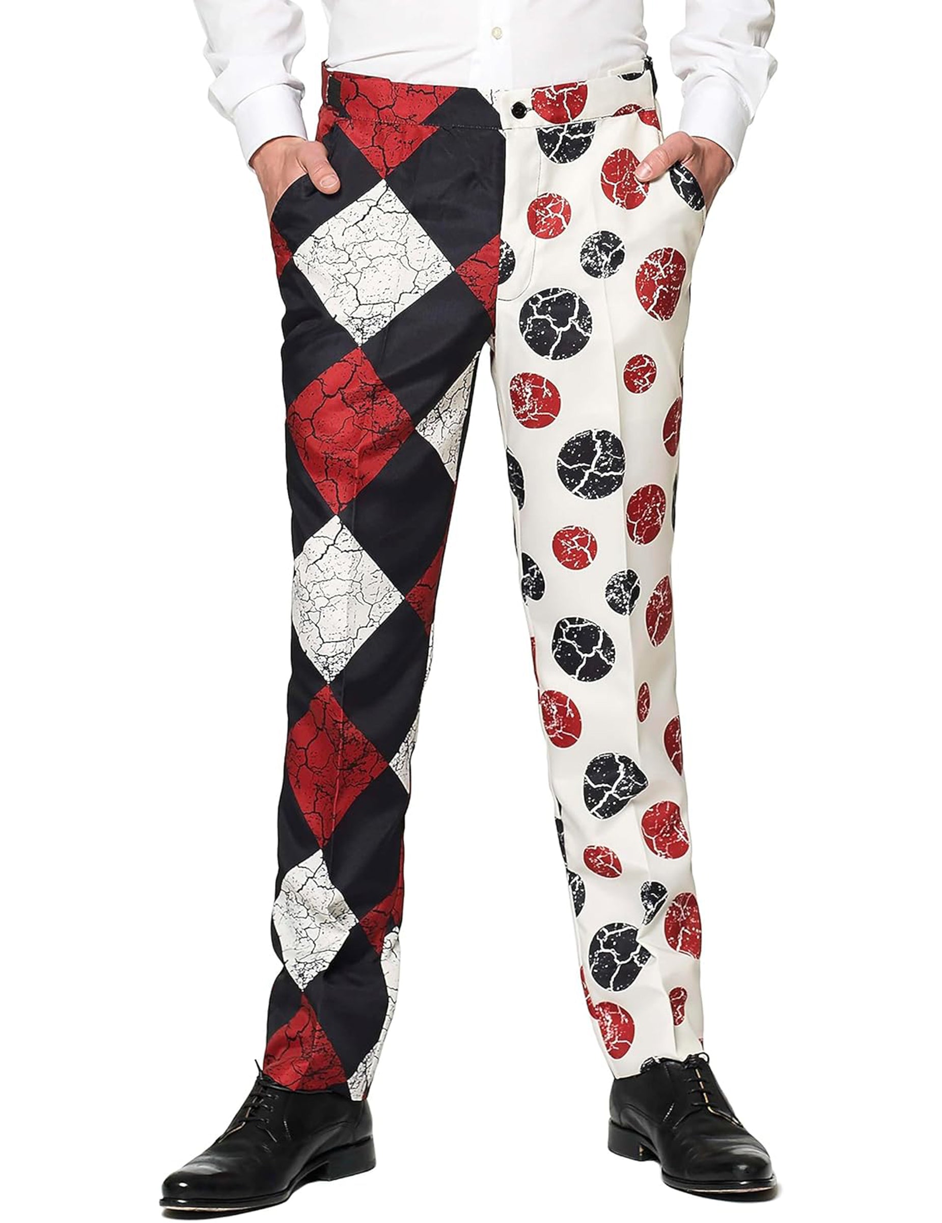 Détail du pantalon du costume Mr. Clown Vintage