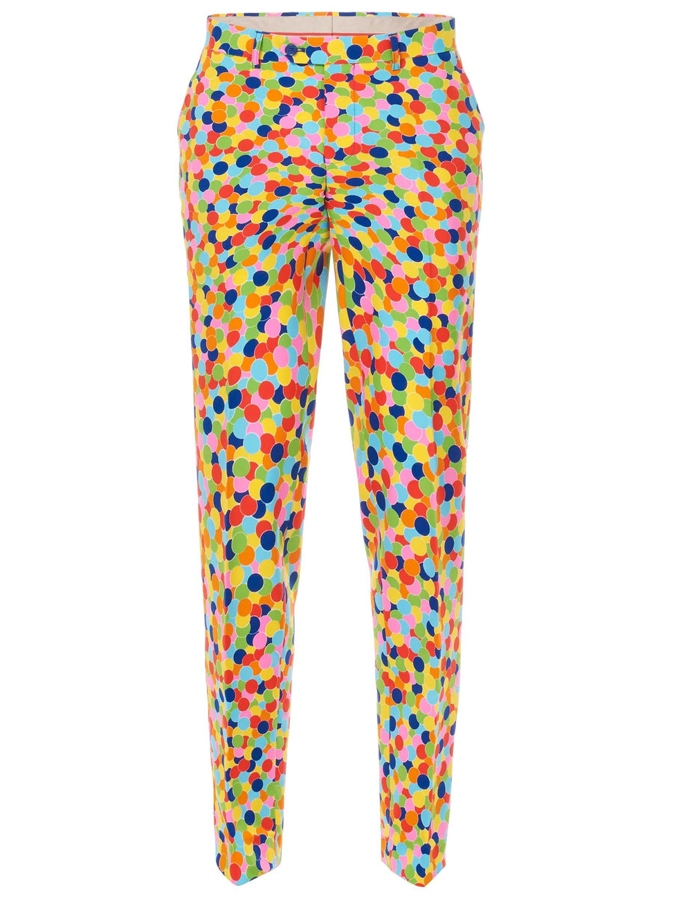 Pogled od spredaj na hlače kostuma Mr. Confetteroni Opposuits za moški