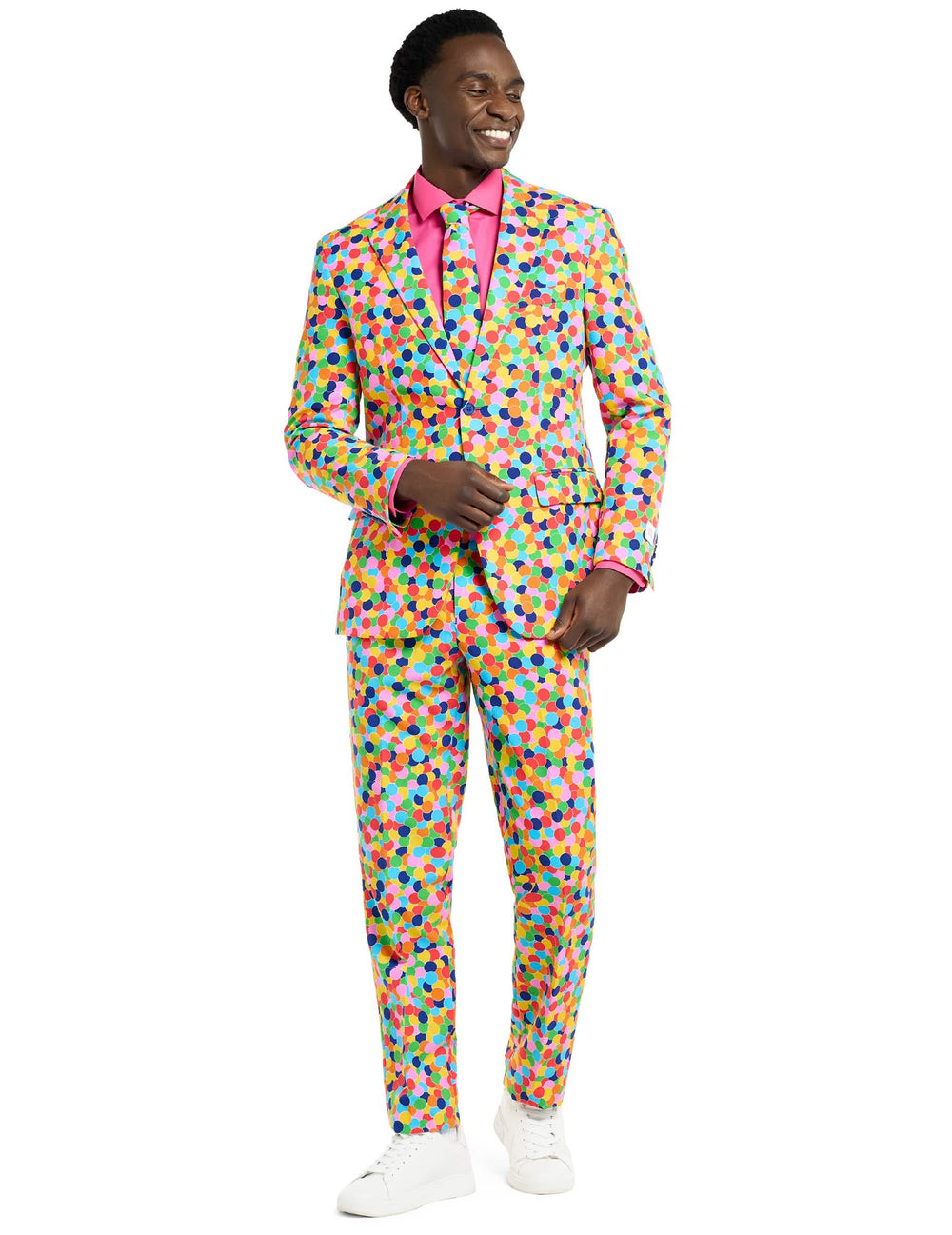 Kostum Mr. Confetteroni Opposuits za moški pisano z vzorcem konfeti