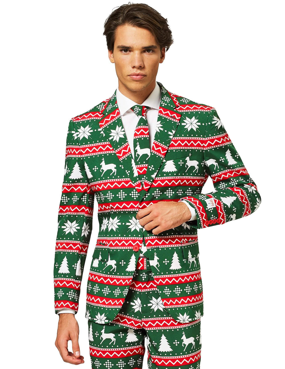Sprednji pogled na kostum Mr. Festive za moški