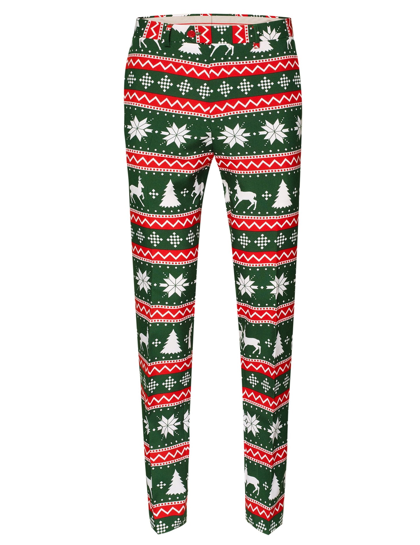 Kostum gospod praznični zeleni mož, ki je nasprotoval