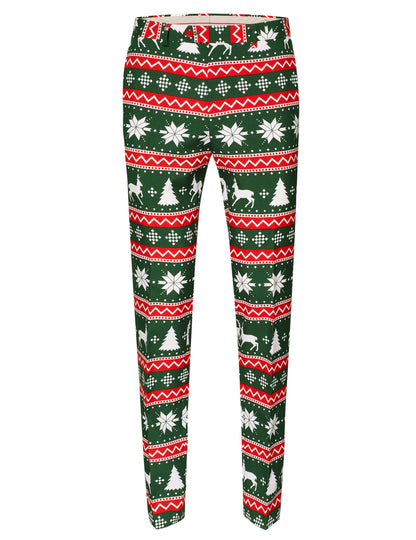 Kostum gospod praznični zeleni mož, ki je nasprotoval