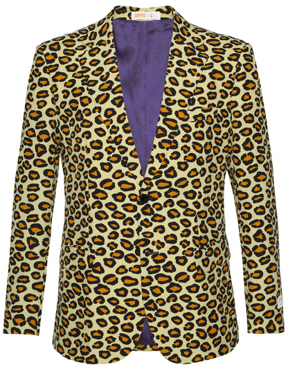 Costume Mr. Jaguar pour homme à imprimé léopard