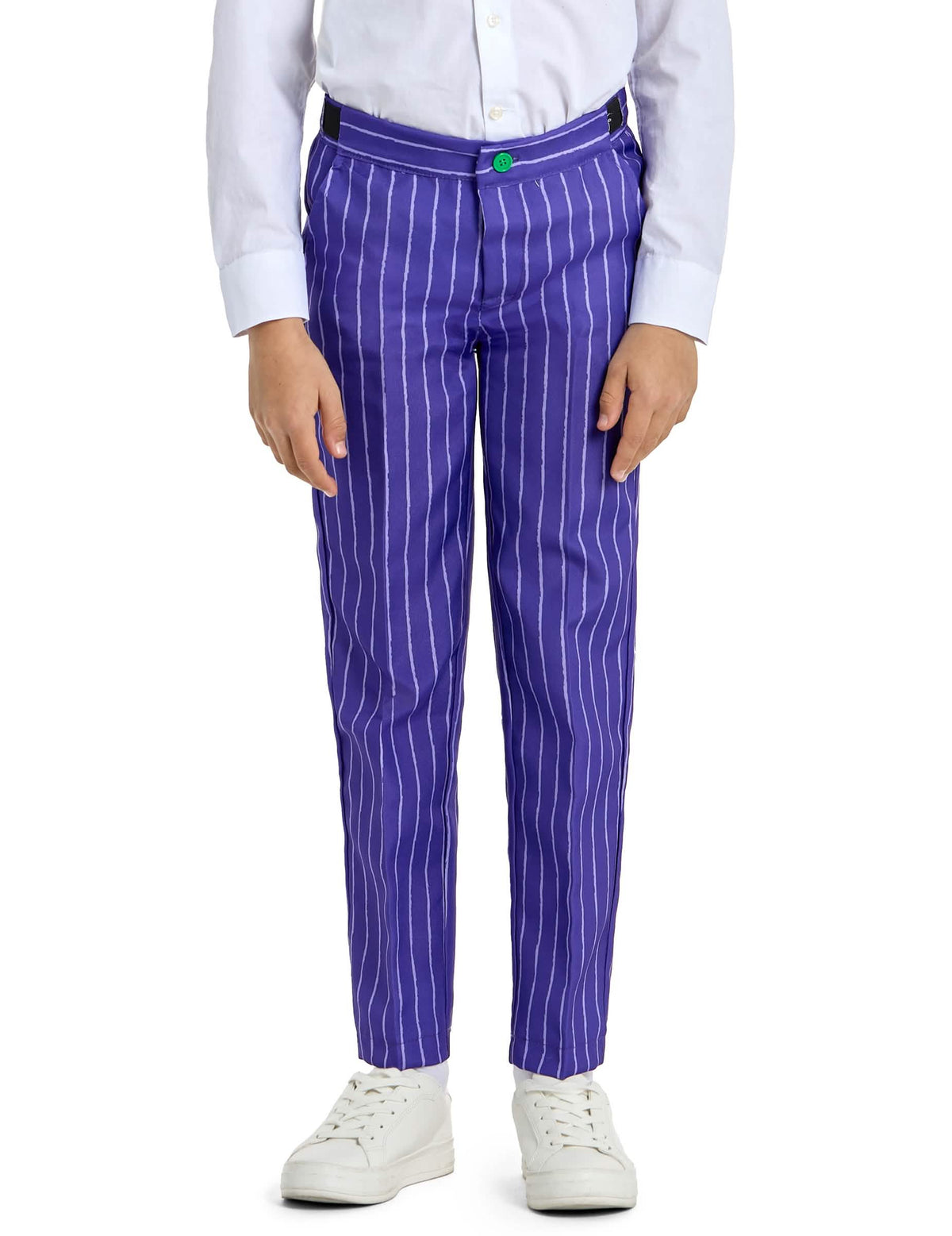 Podrobnost hlač kostuma Mr. Joker za otrok