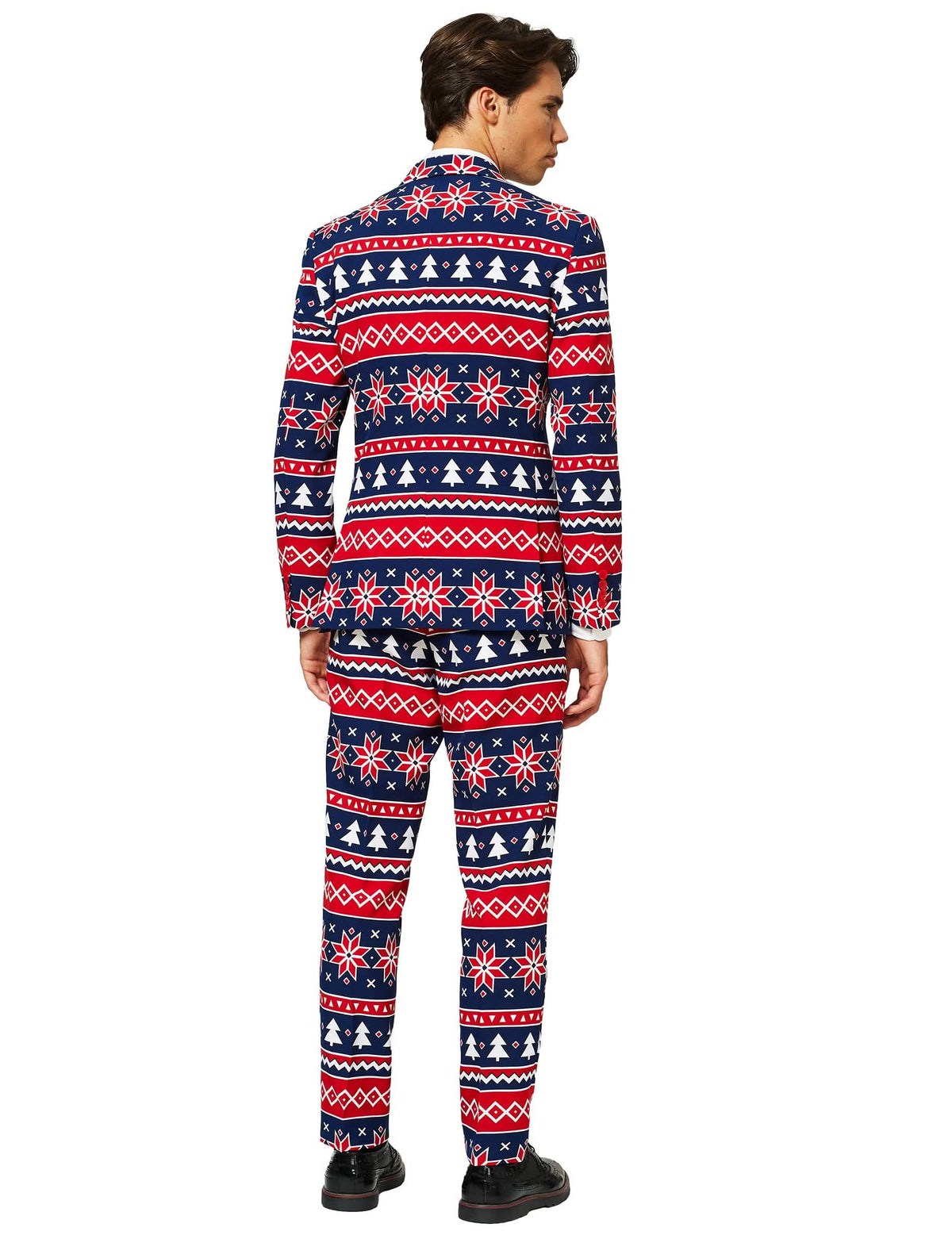 Pogled od zadaj na kostum Mr. Nordic Xmas za moškega