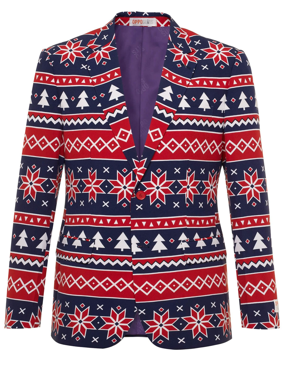 Pogled od spredaj na suknjič kostuma Mr. Nordic Xmas