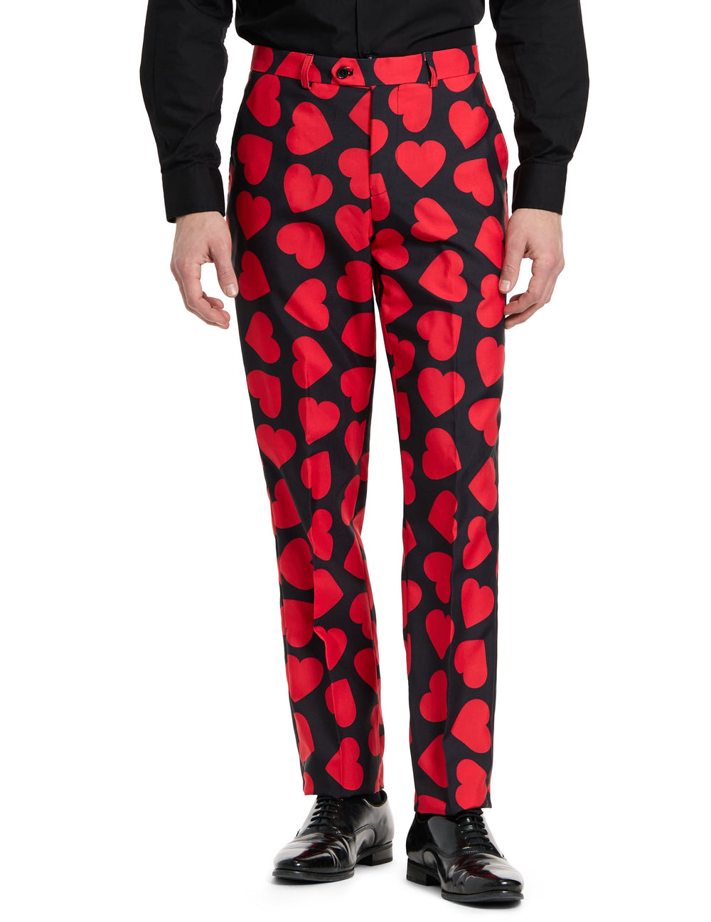 Vue de face du pantalon du costume Mr. Roi des coeurs